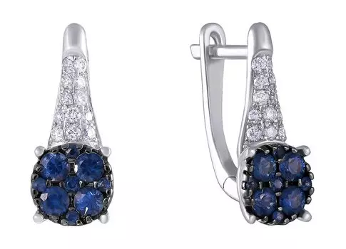 Серьги JV E30096R-SR-GLSA-WG