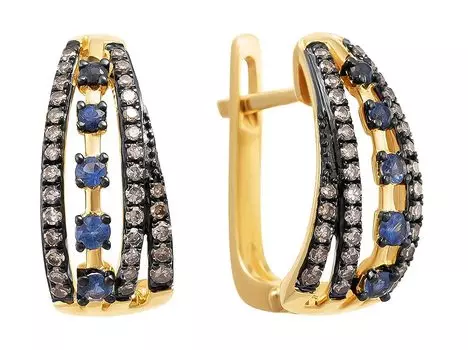 Серьги JV E49142A5S14YB002-SR-DN-SA-YG