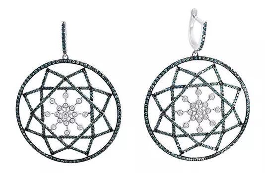 Серьги JV EJ4799EM-WGDWDL-DL-WG