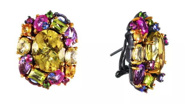 Серьги JV ER03620-SR-SM-LQ-MC-BLK