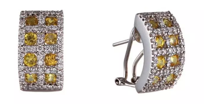 Серьги JV ER7010W-SA-WG