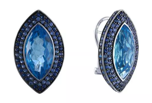 Серьги JV ER-22918-SR-SA-BT-WG