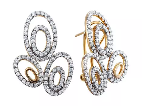 Серьги JV F194DWC4Y-YG