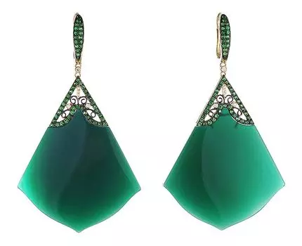 Серьги JV HS04335E-YGAGG-TV-ZAG-YG