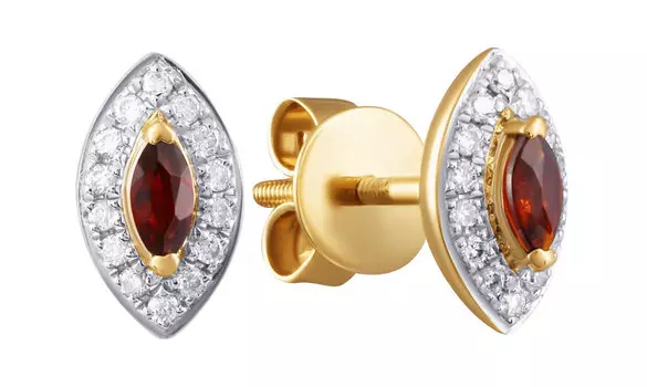 Серьги JV ME34153-GR-RG-S-1-SR-GR-PINK