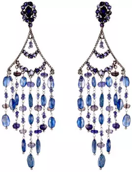 Серьги JV OR-3624BUZF1-SR-IL-KI-BW