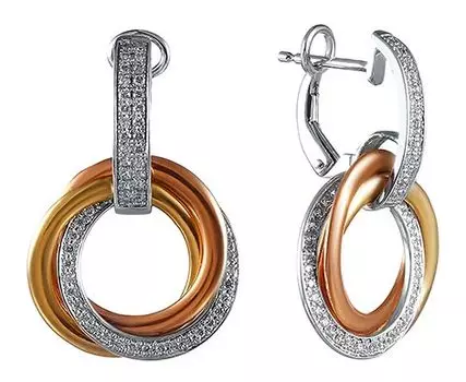 Серьги JV P863DWE4IG-SR-M