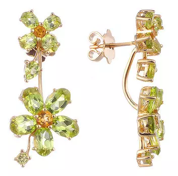 Серьги JV RE6954-CT-PD-YG