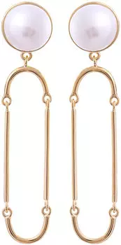 Серьги JV SE2251-SR-WP-YG