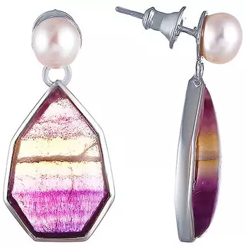 Серьги JV TR41E-SR-AMT-WP-WG