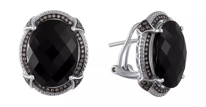 Серьги JV WE00901P-3-DN-OX-WG