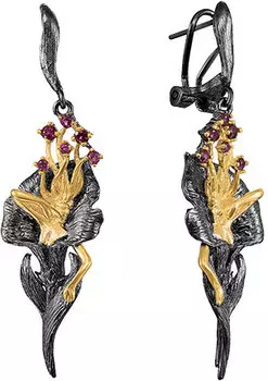 Серьги JV YE00954-SR-RH-002-BJ