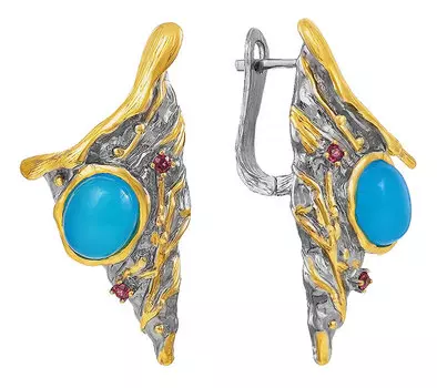 Серьги JV YE01205-SR-GAG-RH-BJ