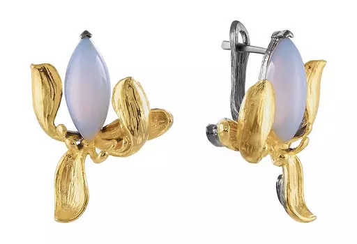 Серьги JV YE01207-SR-CH-BJ