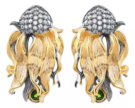 Серьги JV YE01611-SR-HD-001-BJ