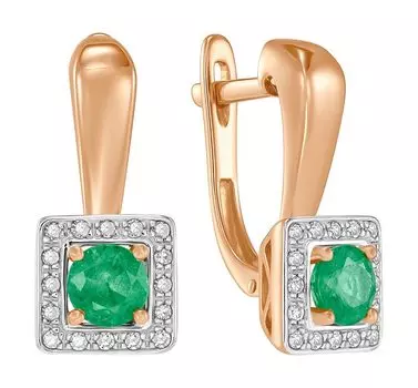 Серьги Лукас E01-D-L-35409-EM-r