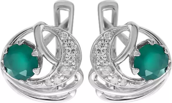 Серьги Марказит D21243-agat-mr