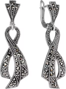 Серьги Марказит HE109-mr