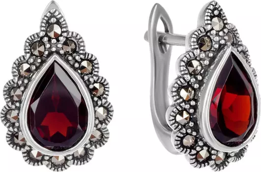 Серьги Марказит HE1265-mr