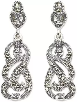 Серьги Марказит HE483-mr