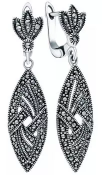 Серьги Марказит HE600-mr