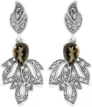 Серьги Марказит HE955-topaz-rauh-mr