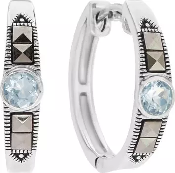 Серьги Марказит HE965-topaz-mr