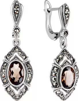 Серьги Марказит HE973-topaz-rauh-mr