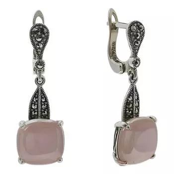 Серьги Марказит HE994-perlamutr-mr