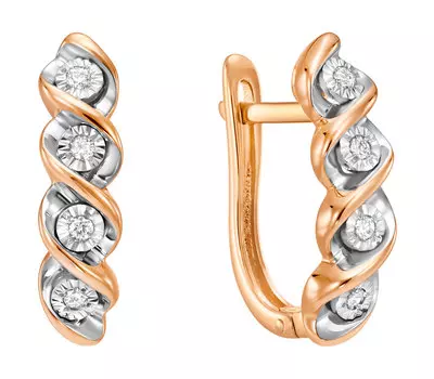 Серьги MIUZ Diamonds E01-PL-33885-R