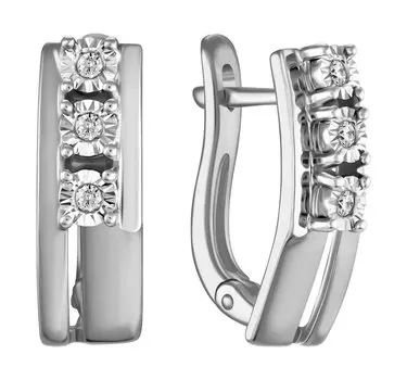 Серьги MIUZ Diamonds E01-PL-34424-W