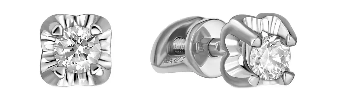 Серьги MIUZ Diamonds E01-SOL28-020-G3-W