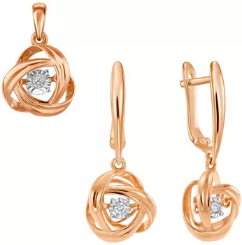 Серьги MIUZ Diamonds S01-SP-34397-R