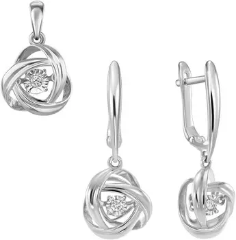 Серьги MIUZ Diamonds S01-SP-34397-W