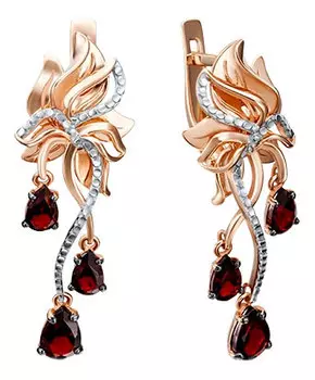 Серьги PLATINA Jewelry 02-4266-00-204-1110-57