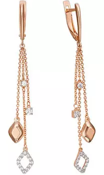 Серьги PLATINA Jewelry 02-4311-00-501-1110-38