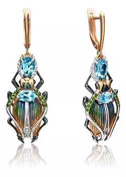 Серьги PLATINA Jewelry 02-4353-00-713-1110-57