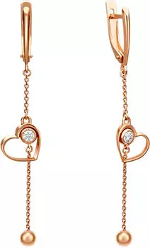 Серьги PLATINA Jewelry 02-4401-00-401-1110-03