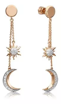 Серьги PLATINA Jewelry 02-4460-00-401-1110-42