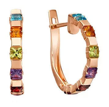 Серьги PLATINA Jewelry 02-4475-00-252-1110-57