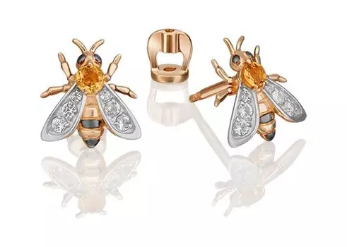 Серьги PLATINA Jewelry 02-4683-00-282-1110-57