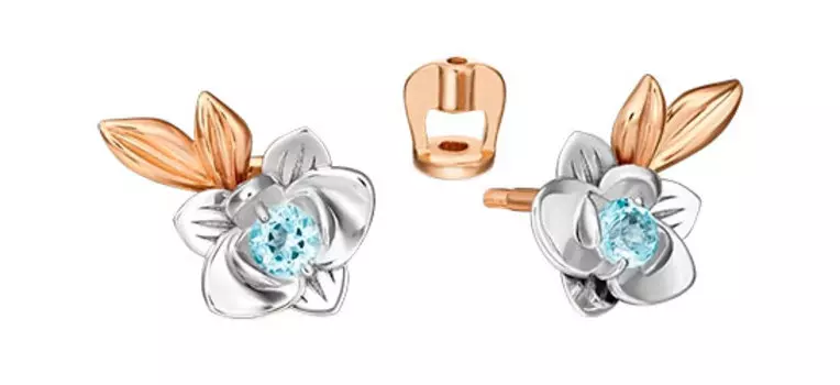 Серьги PLATINA Jewelry 02-4706-00-201-1111-75