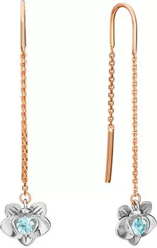 Серьги PLATINA Jewelry 02-4707-00-201-1111-75