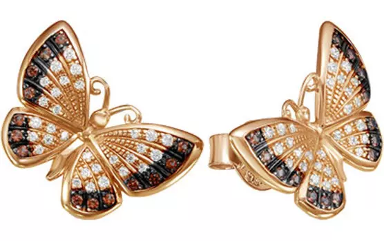 Серьги Серебро России P6-440-2Z204-66545