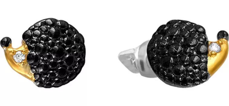 Серьги Серебро России S1804RCHCHZ200-1048785