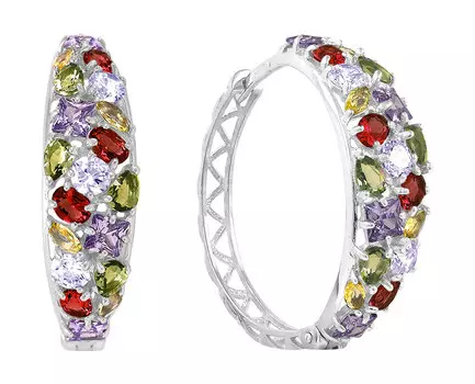 Серьги Серебро России S-082R2-1044986