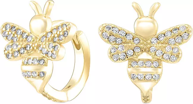 Серьги Silver Wings 020019-298GP-184