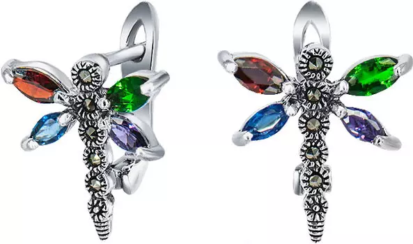 Серьги Silver Wings 220010-1MIX-39