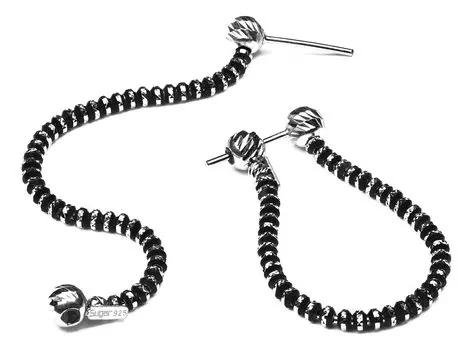 Серьги Sugar SG01003-CHERNYJ