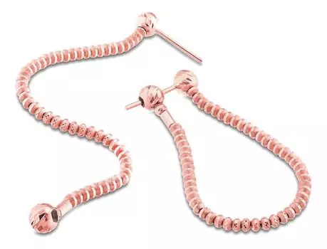 Серьги Sugar SG01003-ROZOVOE-ZOLOTO-METALLIK